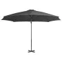 Sombrilla voladiza con poste de aluminio gris antracita 300 cm de vidaXL, Sombrillas - Ref: Foro24-44622, Precio: 126,81 €, D...