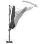 Sombrilla voladiza con poste de aluminio gris antracita 300 cm de vidaXL, Sombrillas - Ref: Foro24-44622, Precio: 126,81 €, D...