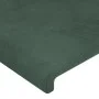 Dunkelgrünes Samtkopfteil mit LED 163x16x118/128 cm von , Kopf- und Fußteile - Ref: Foro24-3123825, Preis: 133,50 €, Rabatt: %