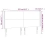 Dunkelgrünes Samtkopfteil mit LED 163x16x118/128 cm von , Kopf- und Fußteile - Ref: Foro24-3123825, Preis: 133,50 €, Rabatt: %