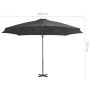 Sombrilla voladiza con poste de aluminio gris antracita 300 cm de vidaXL, Sombrillas - Ref: Foro24-44622, Precio: 126,81 €, D...