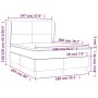 Cama box spring con colchón cuero sintético capuchino 140x200cm de , Camas y somieres - Ref: Foro24-3128918, Precio: 503,87 €...