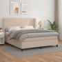 Cama box spring con colchón cuero sintético capuchino 180x200cm de , Camas y somieres - Ref: Foro24-3128930, Precio: 661,88 €...