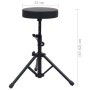 Set de soporte para teclado y taburete negro de vidaXL, Banquetas y taburetes - Ref: Foro24-70095, Precio: 58,25 €, Descuento: %