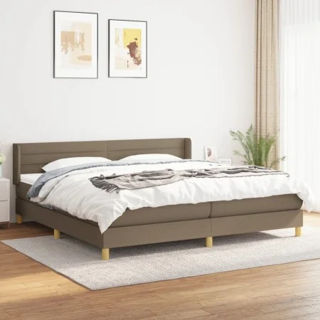 Boxspringbett mit taupegrauer Stoffmatratze 200x200 cm von , Betten und Lattenroste - Ref: Foro24-3130381, Preis: 631,21 €, R...