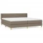 Boxspringbett mit taupegrauer Stoffmatratze 200x200 cm von , Betten und Lattenroste - Ref: Foro24-3130381, Preis: 631,21 €, R...