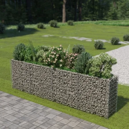 Arriate de gaviones de acero 360x50x100 cm de vidaXL, Maceteros y jardineras - Ref: Foro24-143560, Precio: 167,83 €, Descuent...