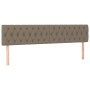 Cama box spring colchón y luces LED tela gris taupe 200x200 cm de , Camas y somieres - Ref: Foro24-3133425, Precio: 657,26 €,...