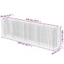 Arriate de gaviones de acero 360x50x100 cm de vidaXL, Maceteros y jardineras - Ref: Foro24-143560, Precio: 182,70 €, Descuent...