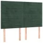 Box spring bed with mattress and LED dark green velvet 140x190cm by , Beds and slatted bases - Ref: Foro24-3136182, Price: 51...