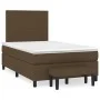 Box spring bed with dark brown fabric mattress 120x200 cm by , Beds and slatted bases - Ref: Foro24-3136424, Price: 447,81 €,...