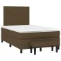 Box spring bed with dark brown fabric mattress 120x200 cm by , Beds and slatted bases - Ref: Foro24-3136424, Price: 447,81 €,...