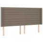 Cama box spring colchón y luces LED tela gris taupe 200x200 cm de , Camas y somieres - Ref: Foro24-3138985, Precio: 735,98 €,...