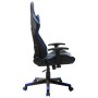 Silla de gaming de cuero sintético negro y azul en Sillas gaming | Comprar online en Foru.es