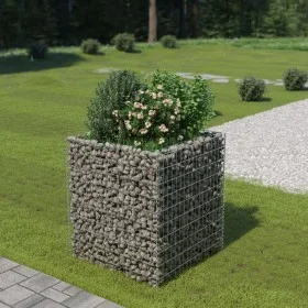 Arriate de gaviones de acero 90x90x100 cm de vidaXL, Maceteros y jardineras - Ref: Foro24-143556, Precio: 92,52 €, Descuento: %