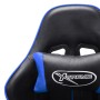 Silla de gaming de cuero sintético negro y azul en Sillas gaming | Comprar online en Foru.es