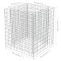 Arriate de gaviones de acero 90x90x100 cm de vidaXL, Maceteros y jardineras - Ref: Foro24-143556, Precio: 99,29 €, Descuento: %