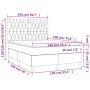 Cama box spring con colchón tela color crema 140x190 cm de , Camas y somieres - Ref: Foro24-3142014, Precio: 513,51 €, Descue...