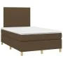 Box spring bed with dark brown fabric mattress 120x200 cm by , Beds and slatted bases - Ref: Foro24-3142164, Price: 381,27 €,...