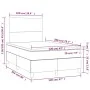 Box spring bed with dark brown fabric mattress 120x200 cm by , Beds and slatted bases - Ref: Foro24-3142164, Price: 381,27 €,...