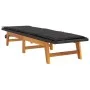 Sun loungers with cushions 2 pcs synthetic rattan solid acacia wood by , Loungers - Ref: Foro24-319725, Price: 303,06 €, Disc...