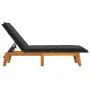 Sun loungers with cushions 2 pcs synthetic rattan solid acacia wood by , Loungers - Ref: Foro24-319725, Price: 303,06 €, Disc...