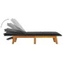 Sun loungers with cushions 2 pcs synthetic rattan solid acacia wood by , Loungers - Ref: Foro24-319725, Price: 303,06 €, Disc...