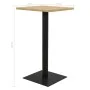 Mesa de bistró color roble 70x70x107 cm de , Mesas de cocina y de comedor - Ref: Foro24-321928, Precio: 131,30 €, Descuento: %