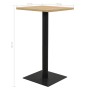 Mesa de bistró color roble 70x70x107 cm de , Mesas de cocina y de comedor - Ref: Foro24-321928, Precio: 132,41 €, Descuento: %