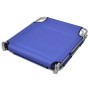 Tumbona plegable de acero con cojín de cabeza acero azul de , Tumbonas - Ref: Foro24-41481, Precio: 70,11 €, Descuento: %