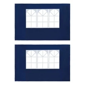 Paredes de carpa para fiestas con ventana 2 uds PE azul de , Carpas y cenadores - Ref: Foro24-45115, Precio: 20,19 €, Descuen...
