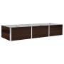 Arriate de acero galvanizado marrón 240x80x45 cm de , Maceteros y jardineras - Ref: Foro24-45714, Precio: 68,37 €, Descuento: %