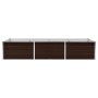 Arriate de acero galvanizado marrón 240x80x45 cm de , Maceteros y jardineras - Ref: Foro24-45714, Precio: 68,37 €, Descuento: %