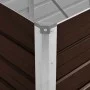 Arriate de acero galvanizado marrón 240x80x45 cm de , Maceteros y jardineras - Ref: Foro24-45714, Precio: 63,91 €, Descuento: %