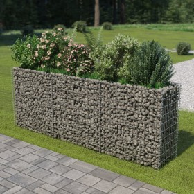 Arriate de gaviones de acero 270x50x100 cm de vidaXL, Maceteros y jardineras - Ref: Foro24-143562, Precio: 138,86 €, Descuent...