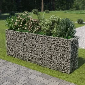 Arriate de gaviones de acero 270x50x100 cm de vidaXL, Maceteros y jardineras - Ref: Foro24-143562, Precio: 142,97 €, Descuent...