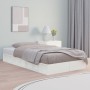 Estructura de cama madera maciza blanco 100x200 cm de , Camas y somieres - Ref: Foro24-820687, Precio: 126,34 €, Descuento: %