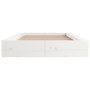 Estructura de cama madera maciza blanco 100x200 cm de , Camas y somieres - Ref: Foro24-820687, Precio: 126,34 €, Descuento: %