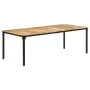 Mesa de comedor madera de mango rugosa 220x100x76 cm de , Mesas de cocina y de comedor - Ref: Foro24-321977, Precio: 393,70 €...