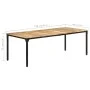 Mesa de comedor madera de mango rugosa 220x100x76 cm de , Mesas de cocina y de comedor - Ref: Foro24-321977, Precio: 393,70 €...