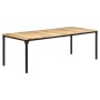 Mesa de comedor madera de mango rugosa 220x100x76 cm de , Mesas de cocina y de comedor - Ref: Foro24-321977, Precio: 401,89 €...