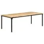 Mesa de comedor madera de mango rugosa 220x100x76 cm de , Mesas de cocina y de comedor - Ref: Foro24-321977, Precio: 393,70 €...