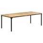 Mesa de comedor madera de mango rugosa 220x100x76 cm de , Mesas de cocina y de comedor - Ref: Foro24-321977, Precio: 401,89 €...