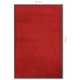 Felpudo rojo 80x120 cm de , Felpudos - Ref: Foro24-331582, Precio: 43,51 €, Descuento: %