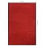 Felpudo rojo 80x120 cm de , Felpudos - Ref: Foro24-331582, Precio: 42,66 €, Descuento: %