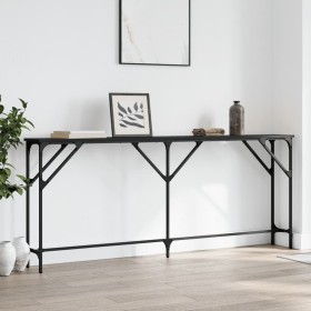 Mesa consola madera de ingeniería negro 180x23x75 cm de , Mesas auxiliares - Ref: Foro24-837767, Precio: 55,31 €, Descuento: %