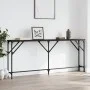 Mesa consola madera de ingeniería negro 180x23x75 cm de , Mesas auxiliares - Ref: Foro24-837767, Precio: 54,56 €, Descuento: %