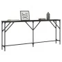 Mesa consola madera de ingeniería negro 180x23x75 cm de , Mesas auxiliares - Ref: Foro24-837767, Precio: 54,56 €, Descuento: %