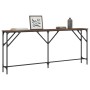 Mesa consola madera de ingeniería marrón roble 180x23x75 cm de , Mesas auxiliares - Ref: Foro24-837771, Precio: 62,88 €, Desc...