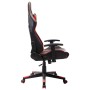 Silla de gaming de cuero sintético negro y rojo en Sillas gaming | Comprar online en Foru.es